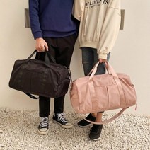 스포츠백 여행용 보스턴 헬스백 다용도 출장용 가방, 블랙