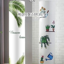 벽걸이 스텐드 에어컨 커버 덮개 에어컨 실외기 보호 덮개 방수 커버 차양막, 스탠드형원형(38x185)-가든