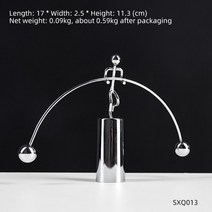 뉴턴 진자 균형 Modern Home Decor Newton Cradle Office Desk Accessories Pendulo Pendulum Motion Newton39s M, [05] Height 11.3 cm