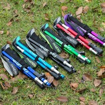 (니양몰) 등산필수품 손목이 편한 접이식 등산용 지팡이 등산스틱 접이식등산스틱 등산용품 등산지팡이 (2개 1세트), L(롱타입)_그린