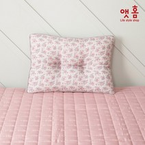 앳홈 플로럴가든 알러지케어 빨아쓰는 경추베개솜 50x70, 핑크