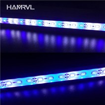 식물 수경재배기 LED 성장 빛 0.5m 5730 IP68 방수 단단한 스트립 레드 블루 수족관 그린 하우스 수경 전원 어댑터 5 개, [03] C 2red 1white