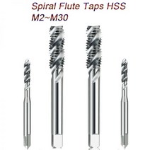 핸드탭 드릴 비트 나사탭 HSS 나선형 플루트 나사 스레딩 탭 세트 기계 금속 M2 M25 M3 M4 M5 M6 M8 M10 M12 M14 M16 M20 M24 M30 300674, M24 X 3, 5 pcs