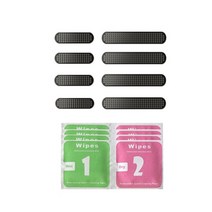 8pcs 유니버설 금속 전화 스피커 아이폰 13에 대 한 안티 먼지 메쉬 스티커 12 11pro, 검은 색