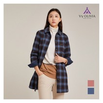 올리비아로렌 VVOLIVIA 오버핏 체크 아우터형 셔츠_VVCNLWW9481