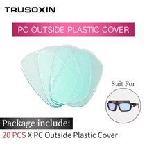 태양광 자동 밝기 조절 용접 마스크 헬멧 눈 고글/용접기 안경 아크 보호 기계/장비, CHINA, Outside PC Cover 2