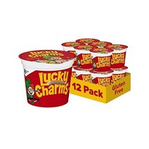 럭키참스 글루텐 프리 마시멜로 컵 시리얼 1.7oz (12개 팩), Lucky Charms_1.7 Ounce (Pack o