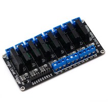 5V 릴레이 1 2 4 8 채널 OMRON SSR arduino용 하이 로우 레벨 스테이트 모듈 250V 2A, [04] 8 channel