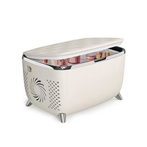 Living Enrichment 미니 냉장고 6 Liters 스킨케어 Low 노이즈, 하얀색, 하얀색