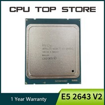 중고 인텔 제온 E5 2643 V2 SR19X CPU 6 코어 3.50GHz 25M 130W 프로세서 LG 호환A 2011