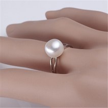 프로포즈반지 925실버반지 레이어드 은반지 커플링 천연 담수 진주 패션 반지 보석 진주