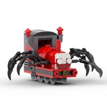 build MOC 추추트레인 찰스 공포 거미 기차 블록 262pcs, 그림색