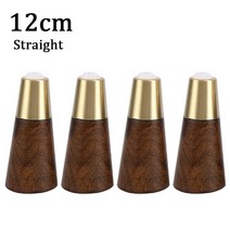 소파 가구 다리 1/4PCS 단단한 나무 비스듬한 가구 다리 욕실 캐비닛 TeaTable 소파 발 구리 슬리브와 유럽, 18 4PCS 12CM Straight, 18 4PCS 12CM Straight