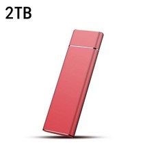 ssd 외장하드 휴대용 외부 2tb 고속 2tb 4tb 8tb 솔리드 하드 드라이브 usb 3.1 type-c 노트북 스토리지용 16tb 모바일 하드 디스크, 빨강 2tb