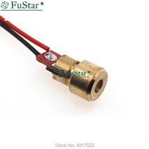 2/5 개 조정 레이저 도트 다이오드 고품질 모듈 적색 구리 헤드 650nm 6mm 3/5V 5 백만 와트 전동구, 02 2pcs 3V