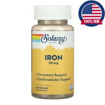 솔라레이 철분 50mg 아미노산 킬레이트 50식물성캡슐, 50mg 50식물성캡슐