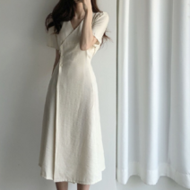 sh스타일)스트랩단추 모던원피스