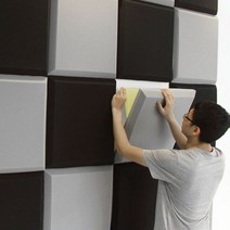 방음벽 차음시트 흡음보드 시공 침실 피아노 사무실, 10개입 - 검정색 5cm