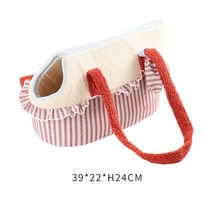 강아지유모차 애견 고양이 폴딩 CAWAYI KENNEL Pet Dog Carrier Backpack Breathable soft Outdoor Travel, 03 분홍색_01 39x22x24cm