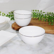 골드라인 본차이나 공기대접 밥공기 11cm 국그릇 13cm, 공기 1p