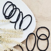 로프모양 데일리 헤어끈 팔찌 헤어끈 기본 심플 헤어끈 10개입 베이지/ 브라운 / 블랙/ 그레이 색상선택