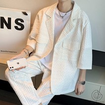 남자블레이저 여름재킷 남자셋업수트 오버핏 남신상 세트 캐주얼 정장 남성