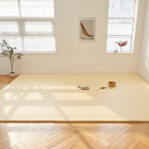 [위드매트] 층간소음방지 놀이방 PE퍼즐매트 4장 50x50x3cm, 크림아이보리, 100x100cm (1장)