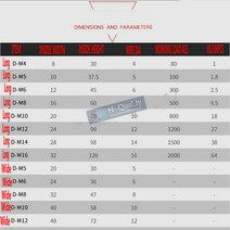 샤클 HQ AC1 AISI304 롱 스트레이트 D 샤클 또는 AISI316 엑스트라 와이드 스틸 앵커 체인 와이어 로프 커, M16 Long D Shackle
