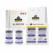 [선물박스+쇼핑백] 가든오브라이프 닥터포뮬레이티드 프로바이오틱스 원스 데일리 남성 유산균 30캡슐 X 2개, 단품, 단품