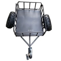 사륜오토바이트레일러 짐받이 운반 레저 ATV 추레라, 8인치 타이어+ 볼 조인트 트랙션 트레일러