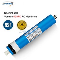 Vontron 50 Gpd RO 멤브레인 단계 정수기 처리 역삼투 시스템 NSF/ANSI Freeship 인증, 한개옵션0