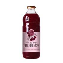 해썹인증 퓨어프레스 그대로짜낸 몽모랑시 타트체리 NFC 타트체리즙 타트체리주스 타트체리쥬스 타트체리원액 1000ml, 1병
