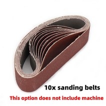 벨트샌더 미니 전기 diy 그라인딩 머신 커터 에지 숫돌 다기능 아티팩트 연마 그라인더, 10pc 샌딩 벨트