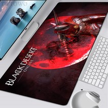 Mousepad 사용자 정의 XXL 대형 마우스 매트 키보드 패드 검은 사막 온라인 소프트 안티-슬립 사무실 노트, 7_Size 600x300x2 mm