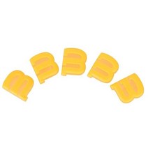 테니스댐프너 라켓 진동 감쇠기를 줄이기위한 5pcs 라켓 댐퍼 완충기, 노란색