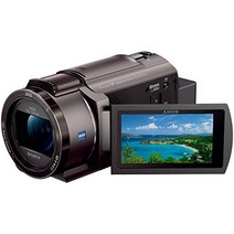 소니 캠코더 FDR-AX45 4K 64GB 광학 20 배 브론즈 브라운 Handycam FDR-AX45 TI