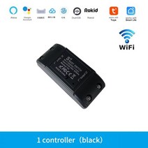 스마트 와이파이 스위치 투야 앱으로 무선 컨트롤러 범용 차단기 타이머 LED 조명 스위치로 작동 알렉사 액세서리, WIFI 차단기 1Pc-B, 100-240V