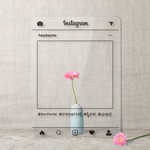 티다운티 아크릴 인스타그램 피켓, 화이트