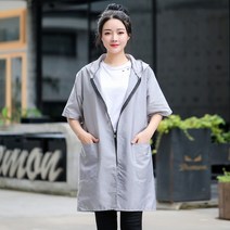 여성남성우비우의레인코트반팔비옷패션자켓