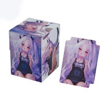 카드 게임 커플 패밀리 순발력 파티게임 100 데크 박스 보드 TCG 애니메이션 케이스 스토리지 매직 카드/PKM/유희왕/더 개더링, [05] 보라색