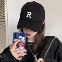 엠에이치엘 로고M R야구 모자 빅 사이즈 남녀 공용 캐주얼 커플 모자