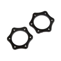 Ursmart 마이크 마이크 충격 방지 보호 롤링 실리콘 육각 슬립 링, 1.5 인치, 블랙
