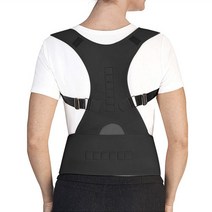 리예 어깨 교정 밴드 고급형 바른자세 벨트 허리보호대 블랙 S M사이즈, 1개