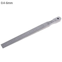 1 15mm 0.5 10mm 0.4 6mm 웨지 필러 게이지 균열 평탄도 레이아웃 삽입, 0.4-6mm