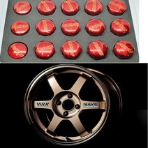 볼크 레이싱 락너트 레인보우 휠볼트 휠너트, 2.레드 숏(m12x1.5P)
