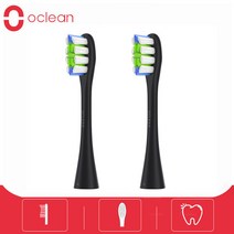 오클린Xpro전동칫솔 전용칫솔모 2개입 (블랙)