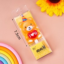 회접초밥기계 기차 빙글 트레이 미니 가정용 대형 회전식 업소용 디저트 터너 회전 기계 케이크 기본 섀시 턴테이블 전기 스시 회전 61 어린이 날 케이크, m14-형광 그린 베어 캔들 오렌지 5