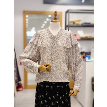 레이스 러플 블라우스 T216ABS132W 1157168