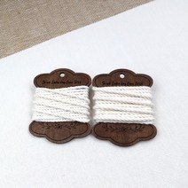 마미쏘잉/ 파우치끈 면끈 스트링 8색상 90합 - 5YD 450cm / 면로프, 아이보리
