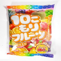 6.2 oz. Assorted fruit flavors Ribon Tenkomori Japanese Candy 10 Assorted Fruit Flavors Per Bag (5, 1